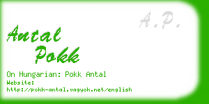 antal pokk business card